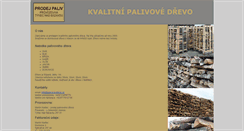 Desktop Screenshot of palivove-drevo.cz